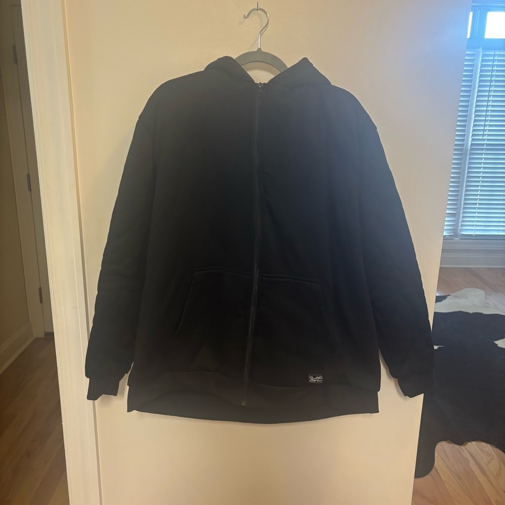 Brooklyn’s best Black Zip-Up Hoodie SIZE 2XL